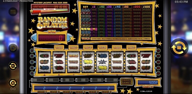 Random 6 Player gokkast