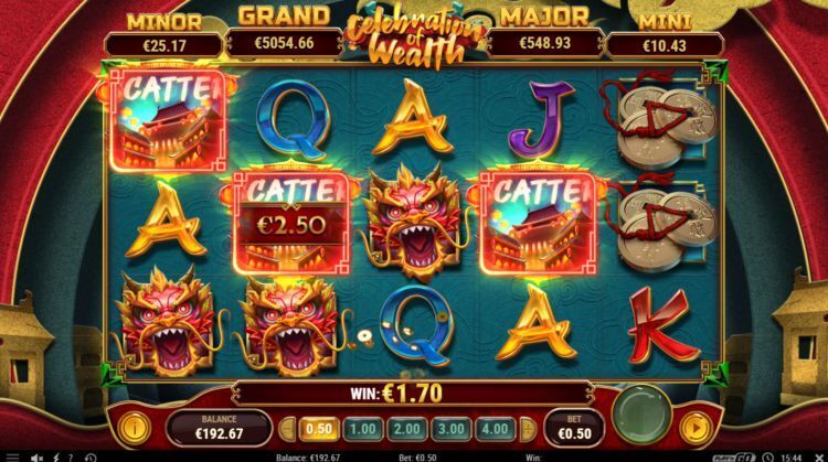 Celebration of Wealth slot Play n GO Free Spins trigger