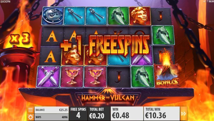 hammer-of-vulcan-slot review Quickspin retrigger