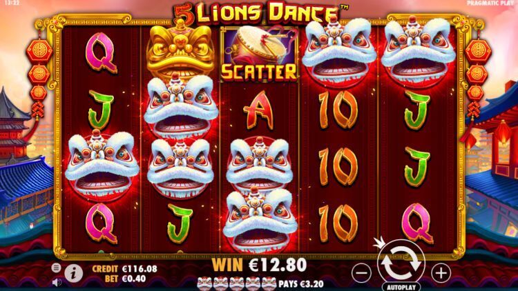 5 Lions Dance slot review Pragmatic Play