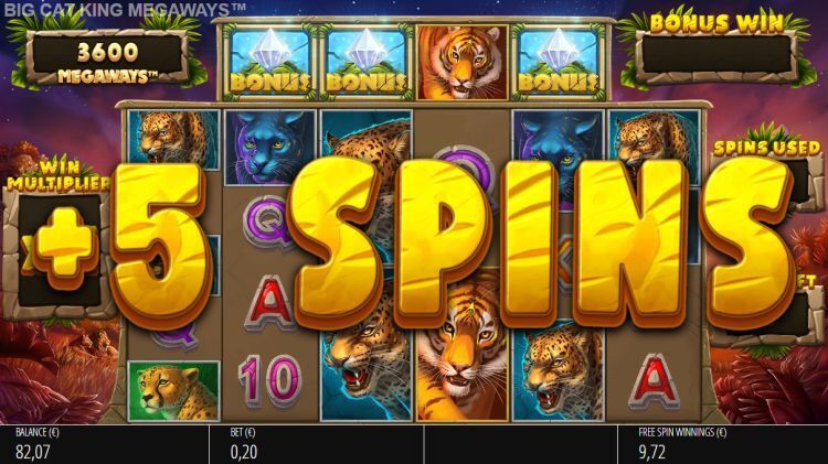 Big Cat King Megaways slot blueprint gaming