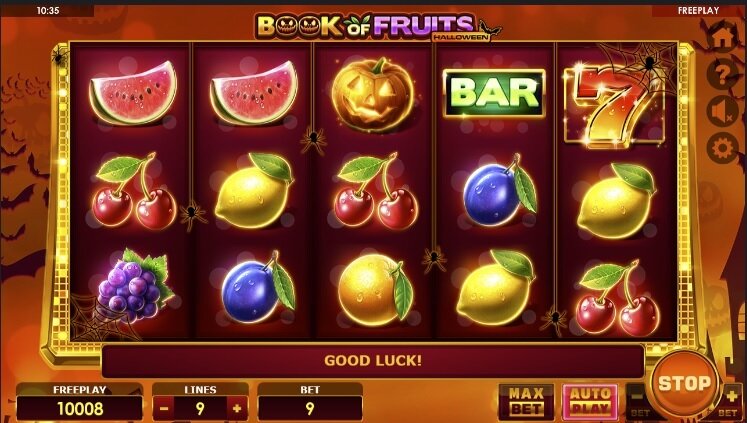 Book of Fruits Halloween gokkast gameplay