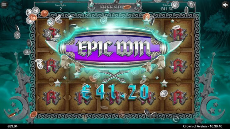 Crown of Avalon gokkast gameplay