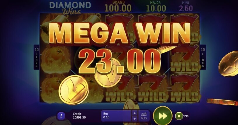 Diamond Wins Hold and Win Bonus