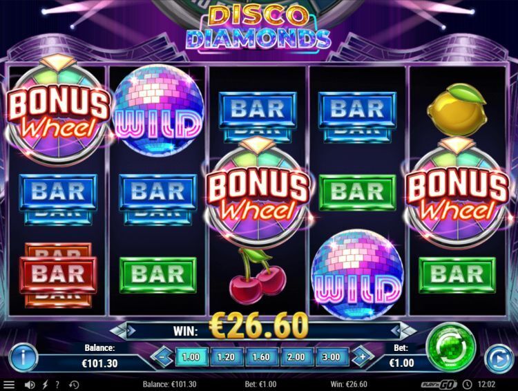 Disco Diamonds slot bonus trigger