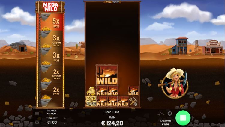 Gold N Rocks slot mega big win