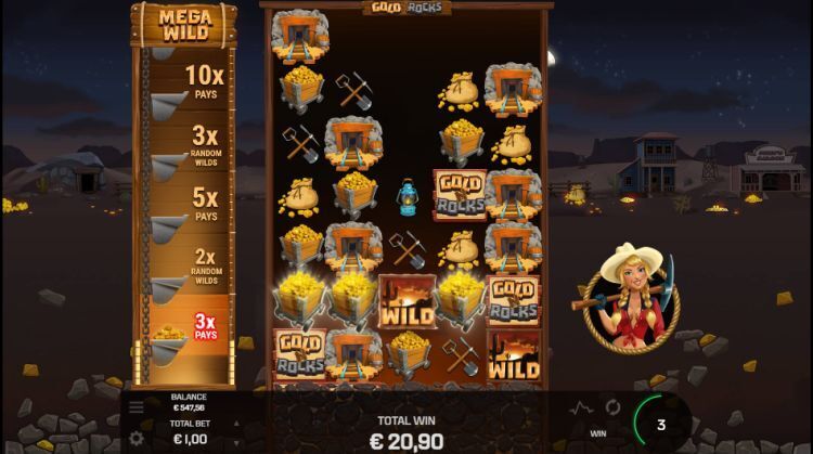 Gold N Rocks slot Microgaming