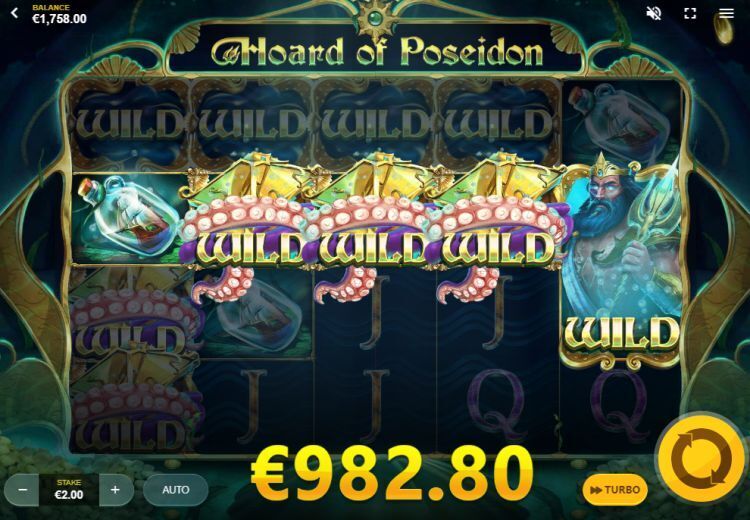 Hoard of Poseidon slot mega big win
