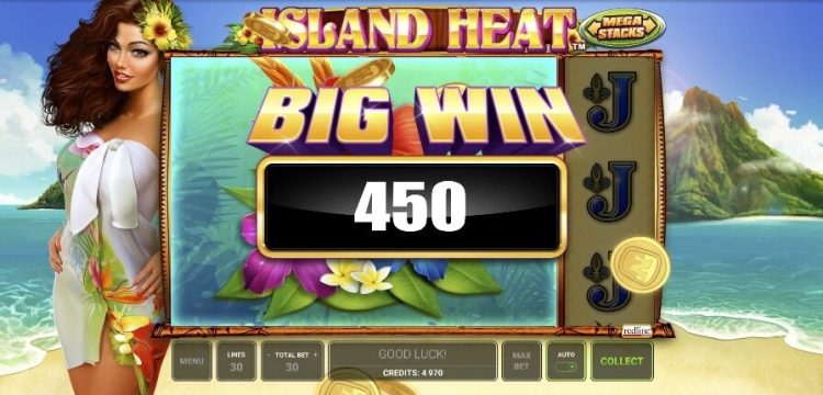 Island Heat online slot big win