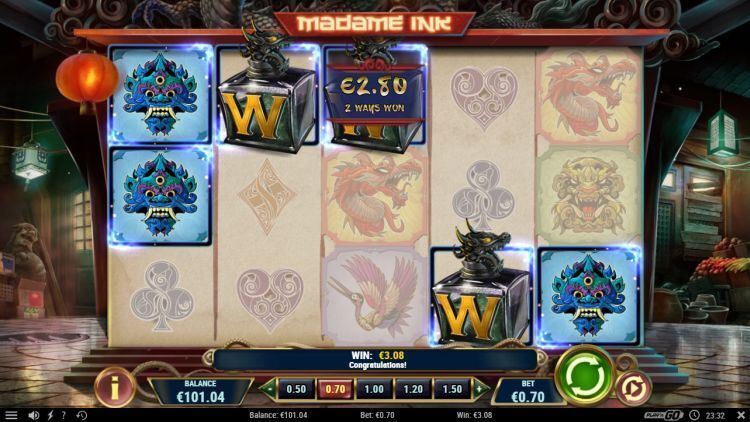 Madame Ink slot win