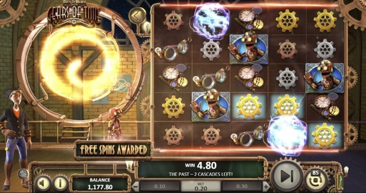 Miles Bellhouse Gears of Time gokkast gameplay