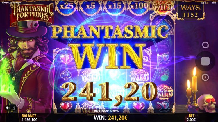 Phantasmic Fortunes slot review big win