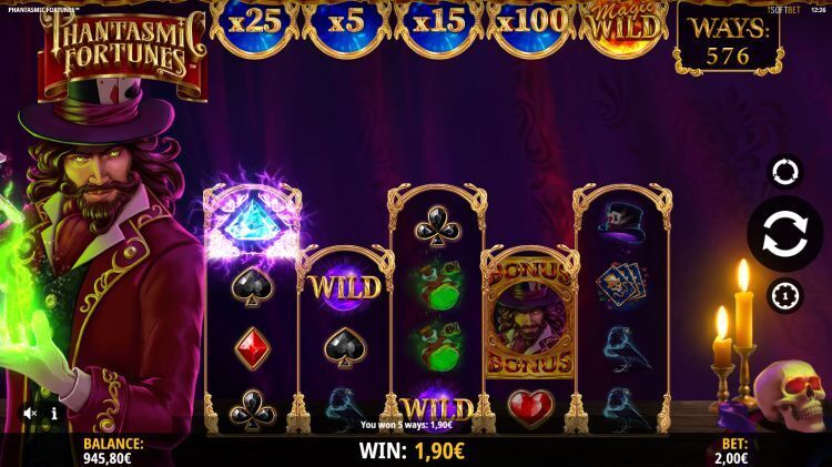 Phantasmic Fortunes slot win