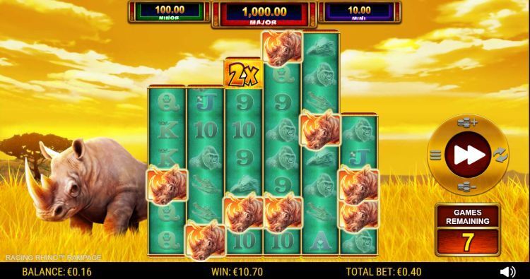 Raging Rhino Rampage slot review Scientific Games