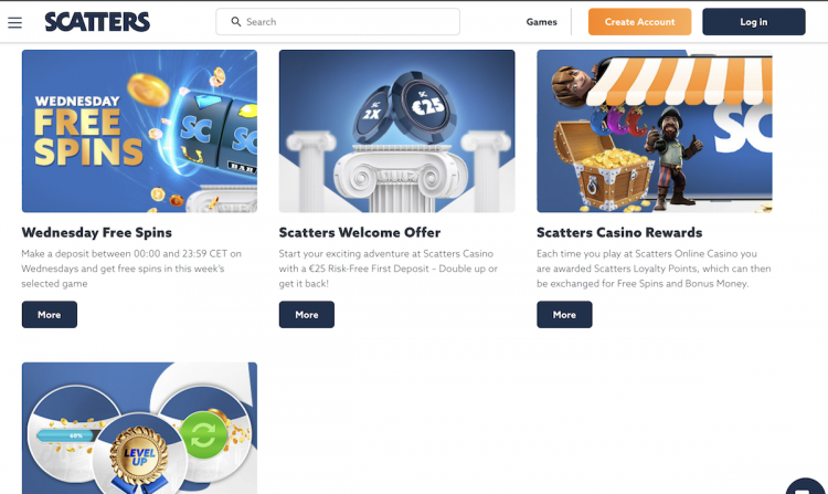 Scatters Casino Bonus