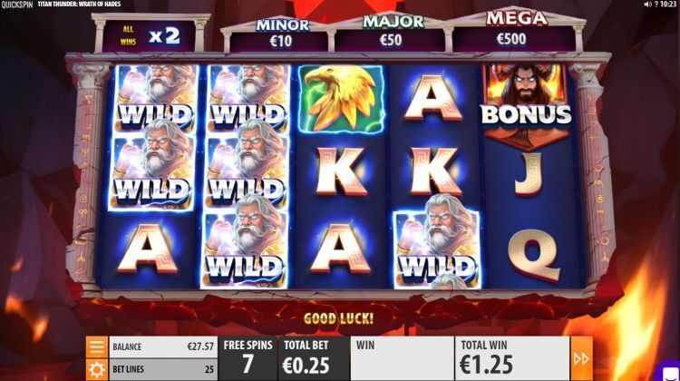 Titan Thunder: Wrath of Hades online slot Free Spins