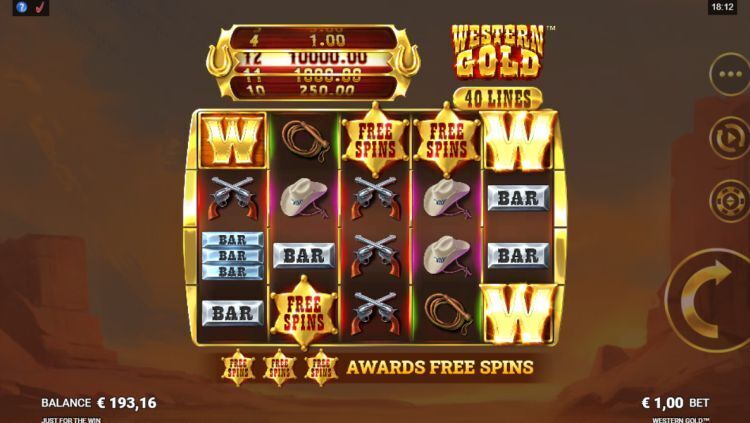Western Gold slot bonus trigger