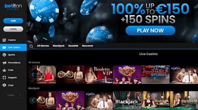 betiton casino review live casino