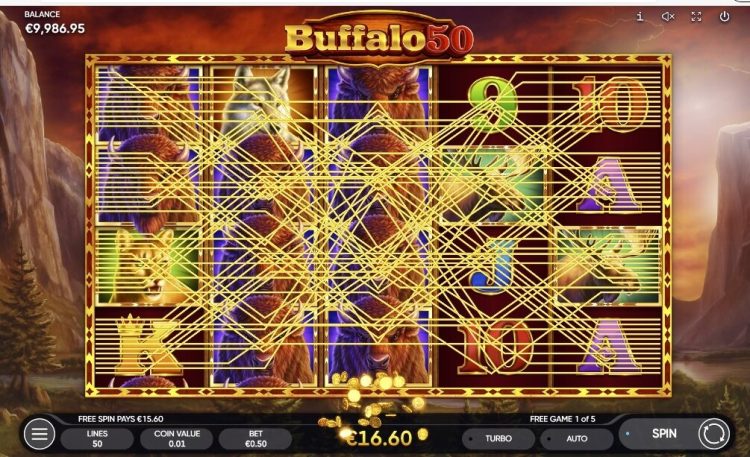 Buffalo 50 online slot gameplay