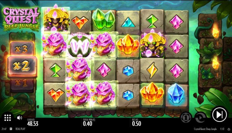 Crystal Quest Deep Jungle slot review Thunderkick