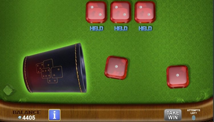 Dice High slot bonus game