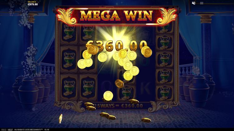 Ali Baba's Luck Megaways gokkast mega win bonus