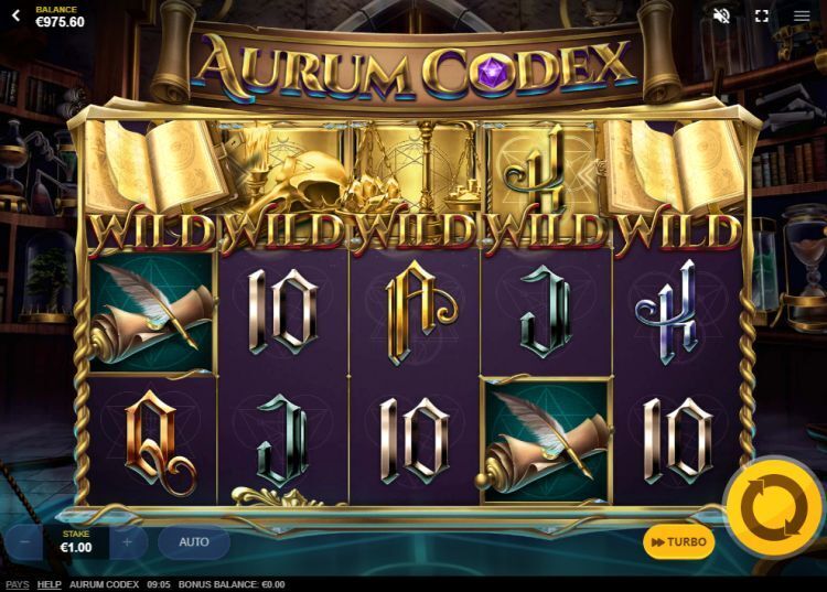 Aurum Codex online slot gameplay Red Tiger