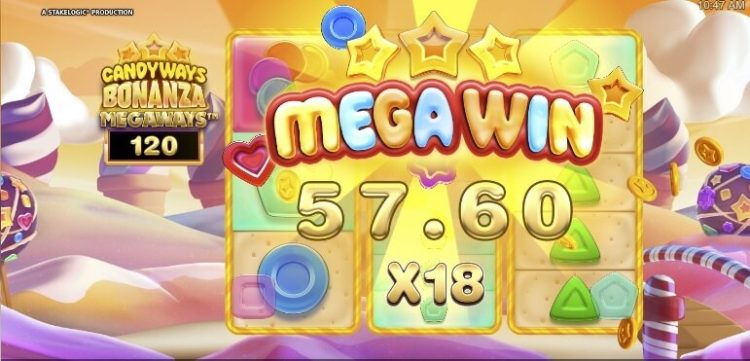 CandyWays Bonanza Megaways online slot mega win