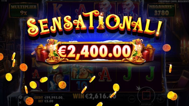 Christmas Carol Megaways slot big win