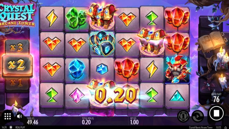 Crystal Quest Arcane Tower bonus trigger