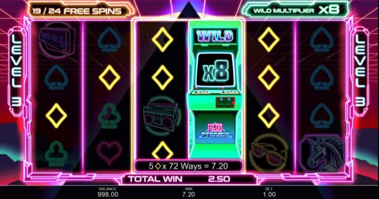 Neon Pyramid slot Free Spins