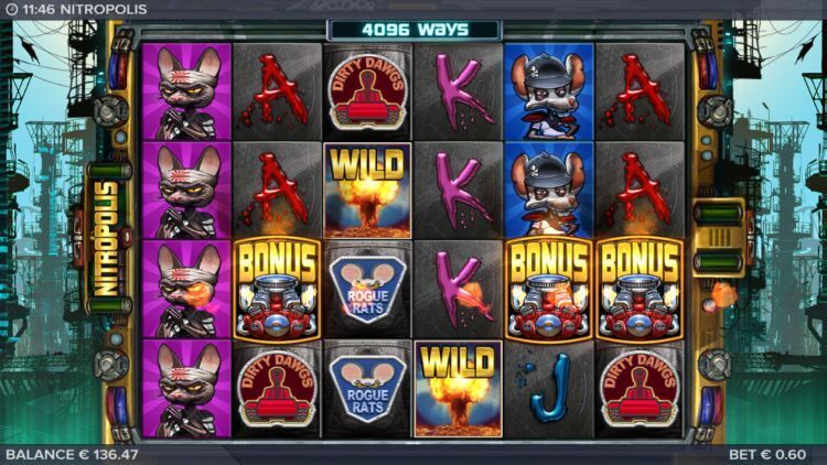 Nitropolis slot free spins trigger