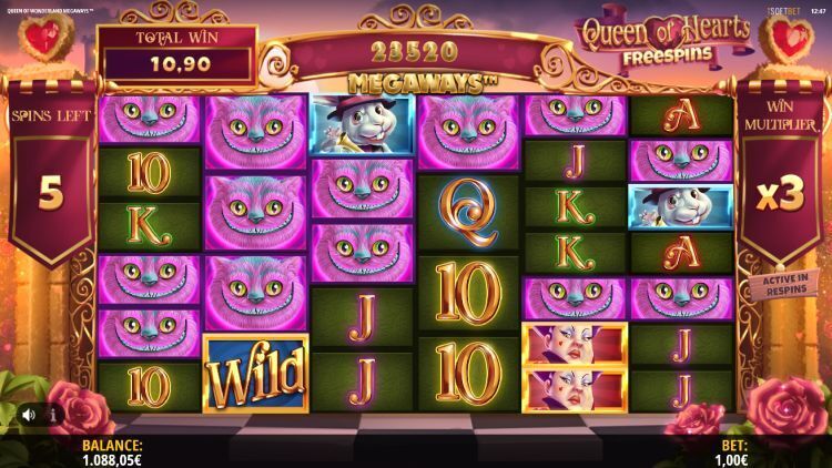 Queen of Wonderland Megaways slot review iSoftBet