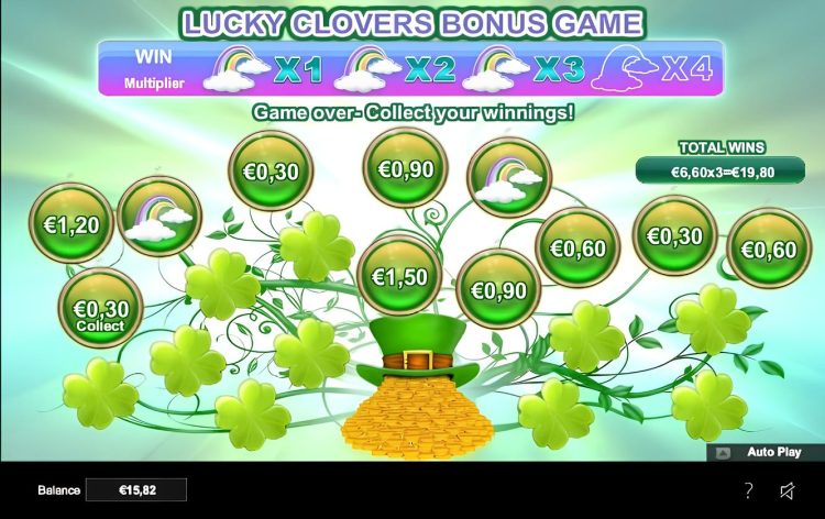 Rainbow Charms gokkast bonus gameplay