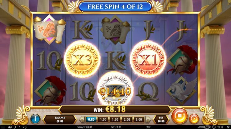 Rise of Athena slot review free spins