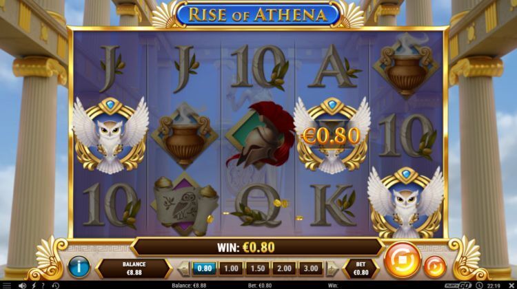 Rise of Athena gokkast bonus win