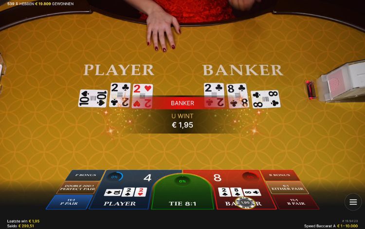 Speed Baccarat Uitbetaling