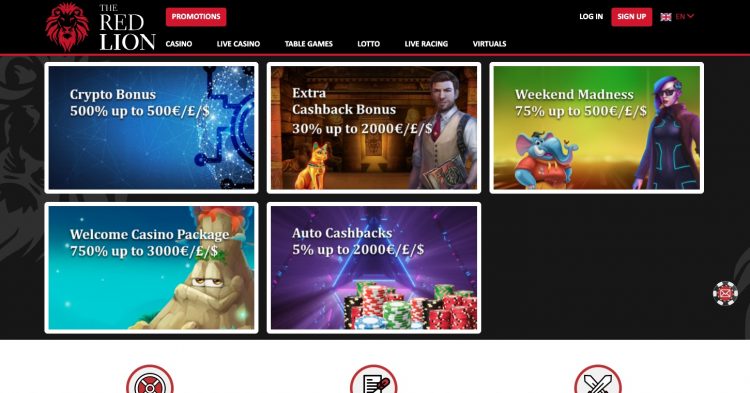The Red Lion Casino Bonus