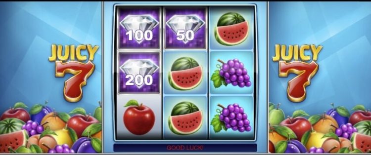 Juicy 7 online slot gameplay