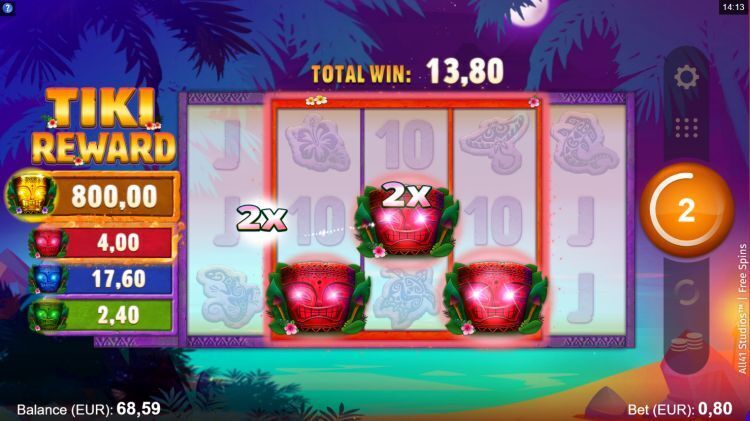 tiki reward slot microgaming free spins