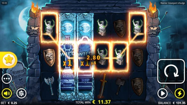 warrior graveyard xnudge slot free spins