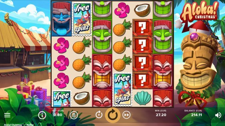 Aloha Christmas slot review bonus trigger