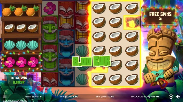 Aloha Christmas slot review netent win