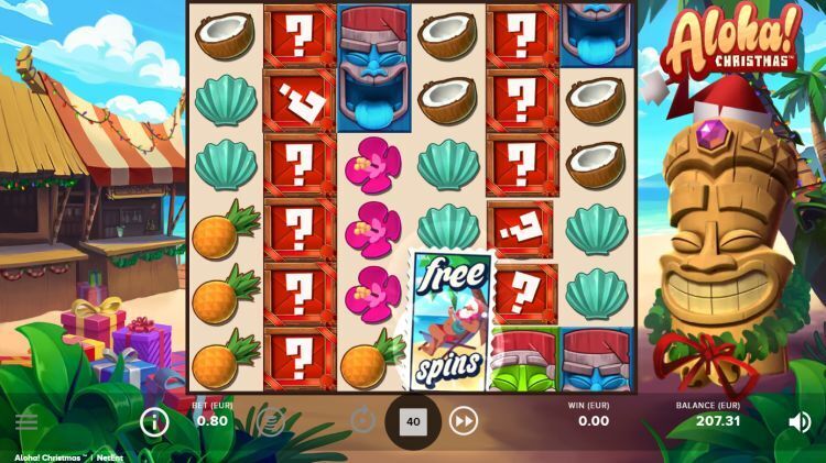 Aloha Christmas slot review win mystery