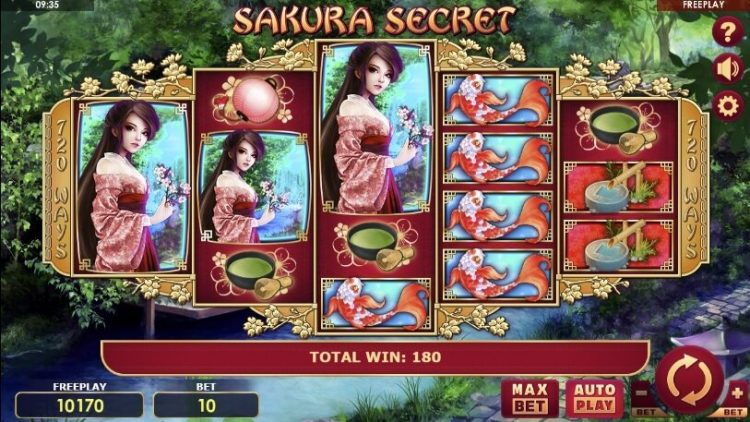 Sakura Secret Amatic gokkast gameplay