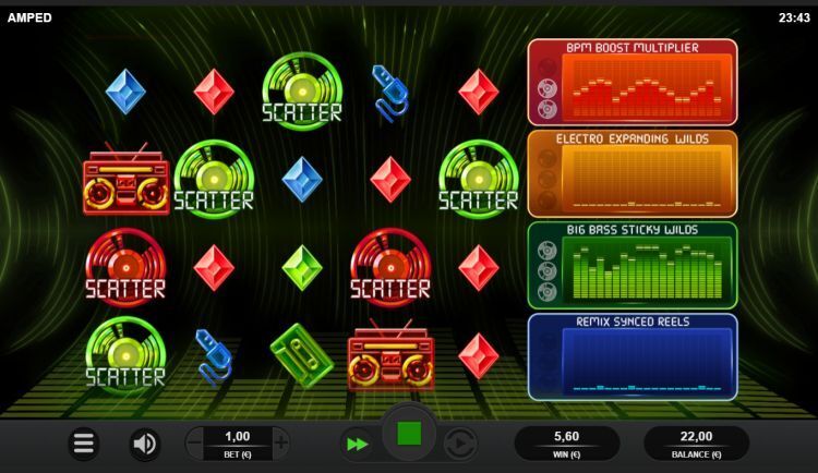 Amped slot review Relax Gaming bonus trigger