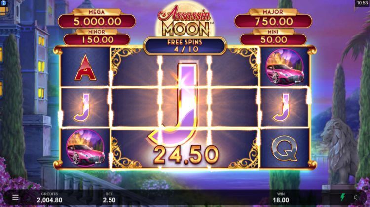 Assassin Moon gokkast bonus Free Spins