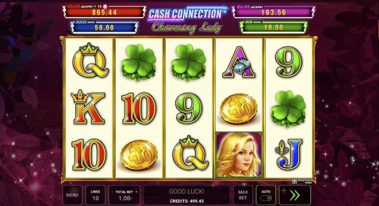 Cash Connection Charming Lady slot gameplay