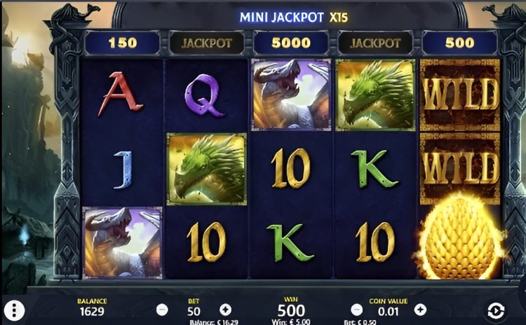 Dragons of the North online slot gameplay