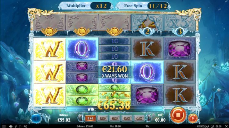 Frozen Gems review free spins big win